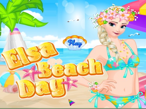 Games like Elsa beach day