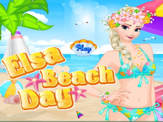 Elsa beach day Game Cover