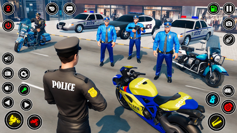 Police bike Stunt Bike Racing screenshot