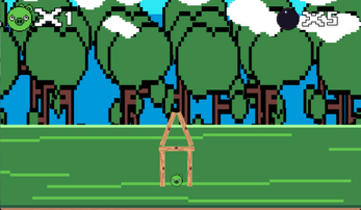 Angry birds pixel art screenshot