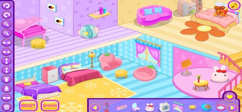 Interior home decoration game screenshot