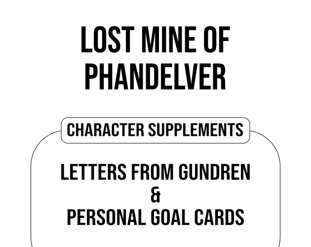 Games like Lost Mines of Phandelver Player Supplements