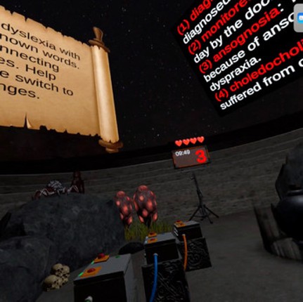 VR Dyslexia: Explode the bomb. In the shoes of dyslexic students (for Meta Quest 2 & 3) [ENG-ESP-ITA] Image