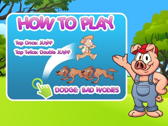 3 little pigs Run : Three Piggies Vs Big Bad Wolf screenshot