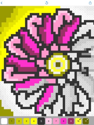 Color By Number Pixel Art. Image