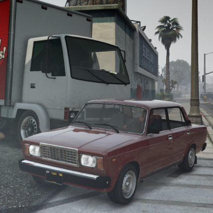 Lada 2107 Tuning Russian City Image