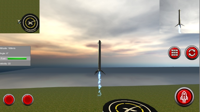 Space Rocket Launch & Landing Image