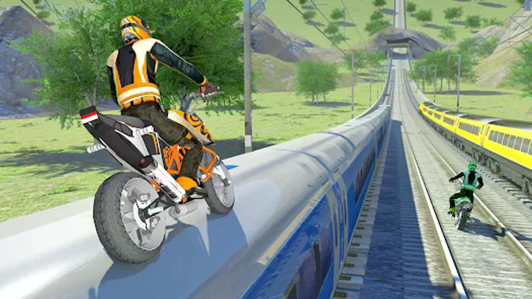 Bike vs Train Racing 3D Image