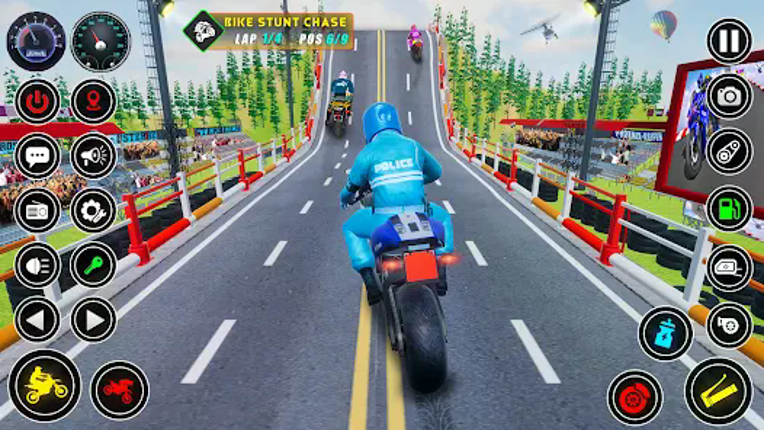 Police bike Stunt Bike Racing screenshot
