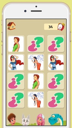 Memory game of top models - Games for brain training for children and adults screenshot