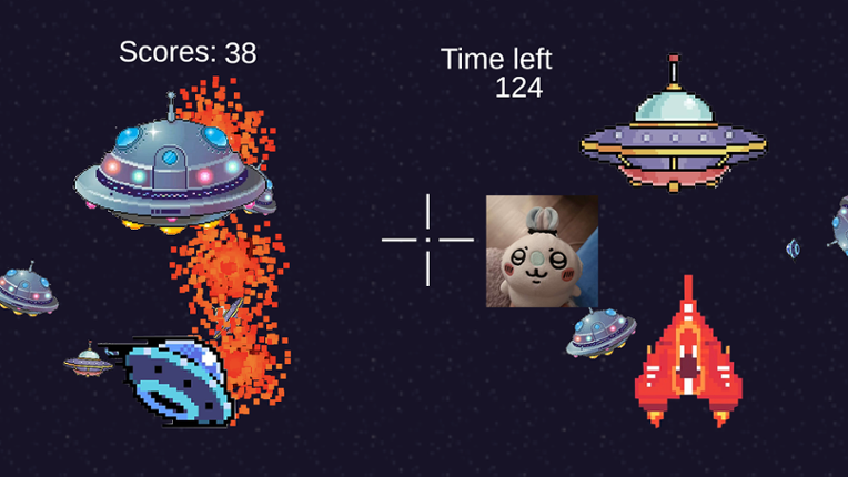 Shoot some fast aliens that sometimes needs to be shot twice in the universe with a laser sniper rifle Image
