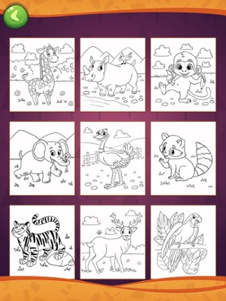 Animals Coloring Book for Creative Kids screenshot
