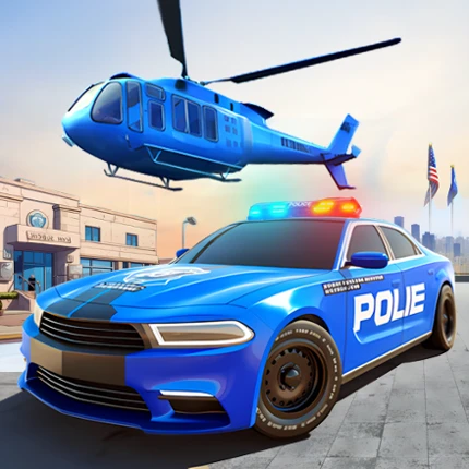 US Police Car Transporter Game Image