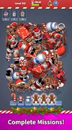 Santa Quest 3D Match Puzzle Image