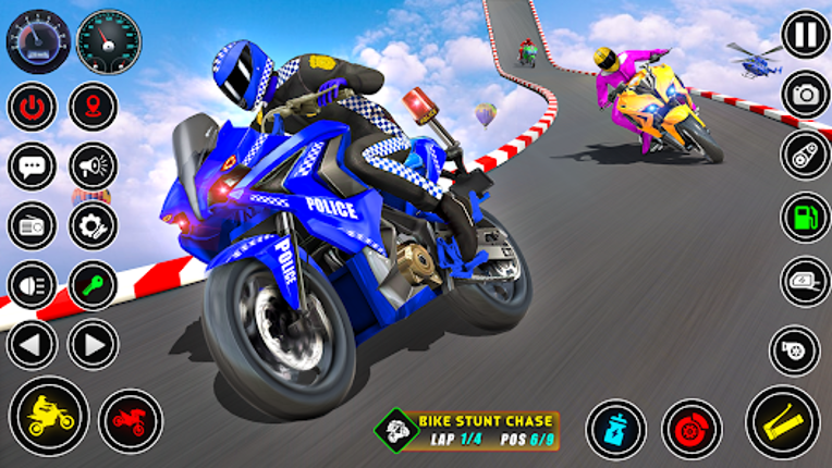 Police bike Stunt Bike Racing screenshot