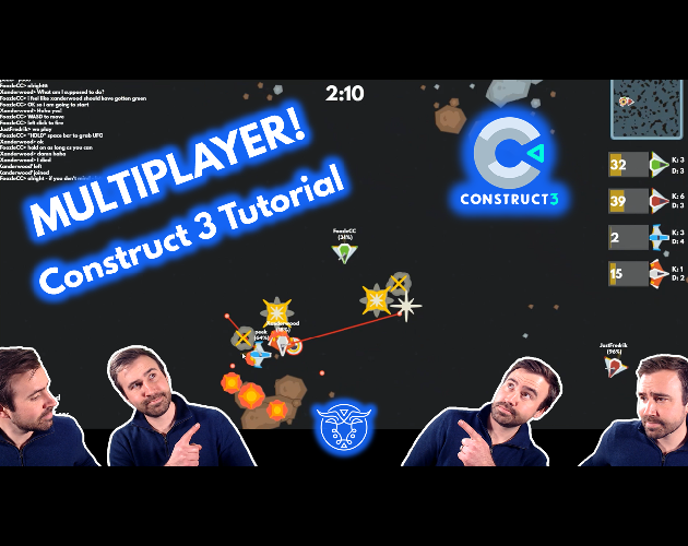 Games like UFO Oddball! Multiplayer Construct 3 Game + Tutorial