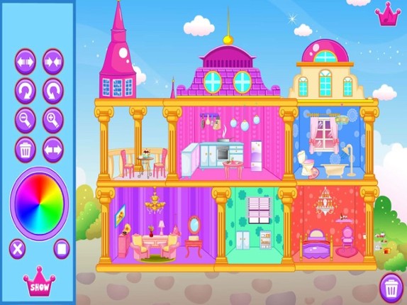 Interior home decoration game screenshot