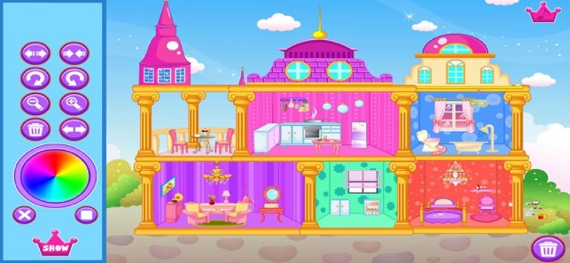 Interior home decoration game screenshot