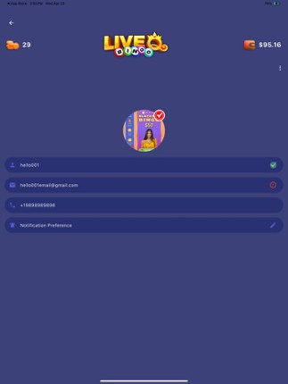 Live Q Bingo screenshot