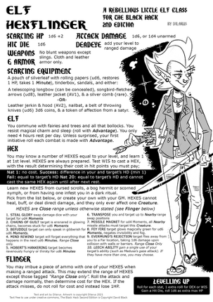 Six Little Classes for The Black Hack second edition Image