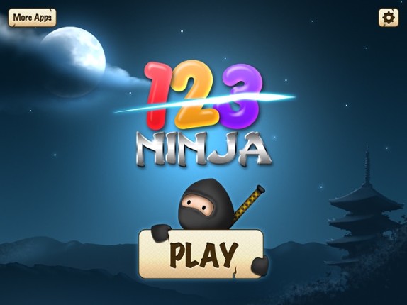 123 Ninja the First Numbers Slicing Game for Kids screenshot