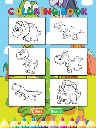 Dinosaur Farm Coloring Book - Activities for Kid screenshot