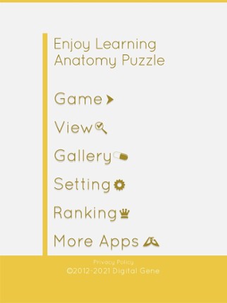 Enjoy Learning Anatomy puzzle screenshot