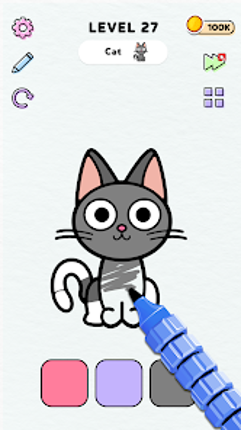 Color ASMR Game: Coloring Page Image