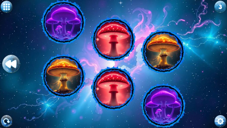 Space Memory: Mushrooms screenshot