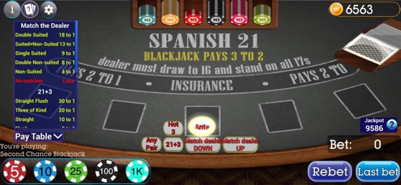 Spanish Blackjack 21 Image