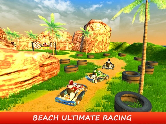 Beach Kart Stunt Rider &amp; Buggy Racers Sim Pro screenshot