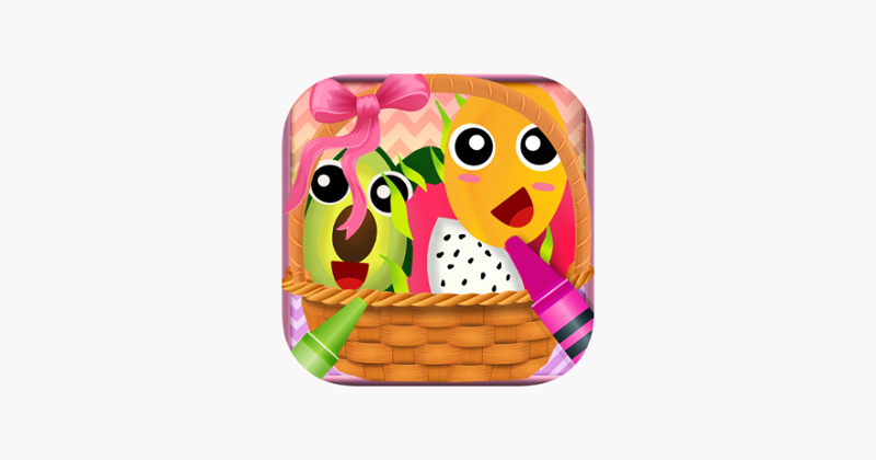Fruit Vocab &amp; Paint Game 2 - Artstudio for kids Image