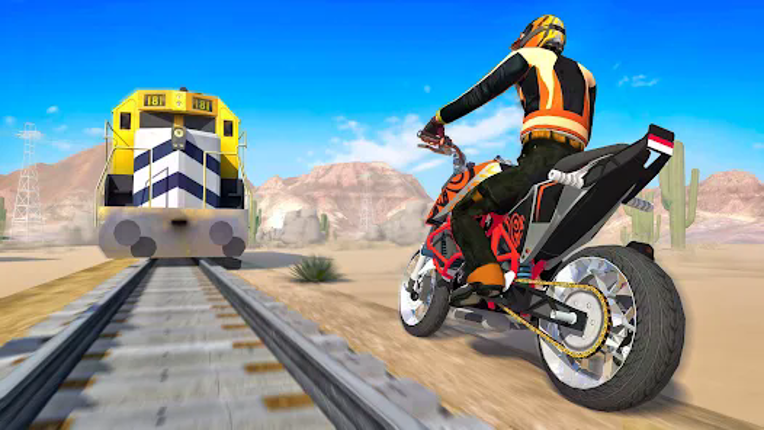 Bike vs Train Racing 3D Image