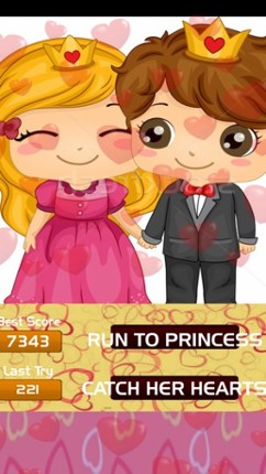 King and Queen Catching Hearts on Valentine Day screenshot