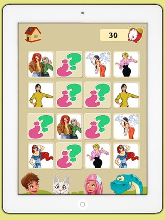Memory game of top models - Games for brain training for children and adults screenshot