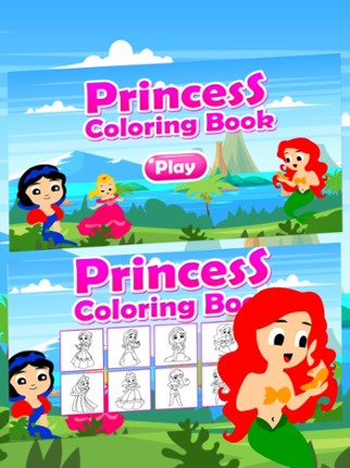 Princess Coloring Kids Game Image