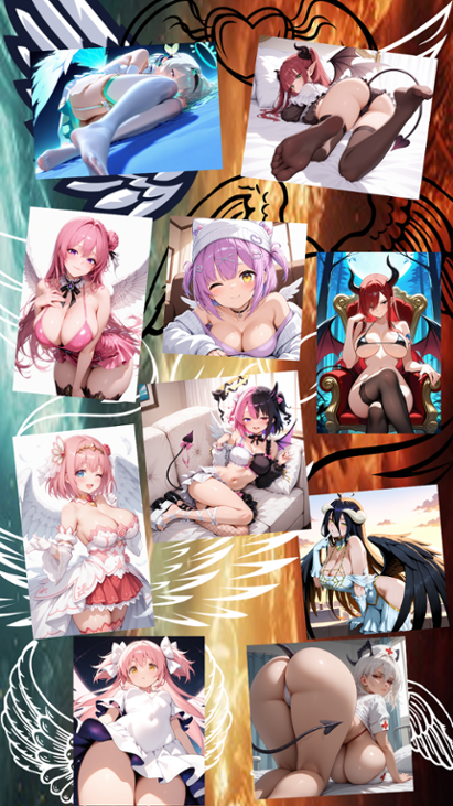 Games like Rompecabezas Chicas Anime Ángeles vs Demonios 1