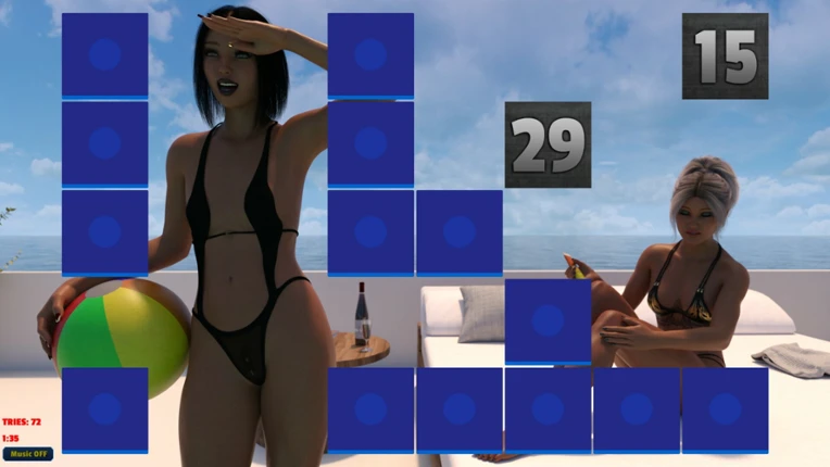 Sexy Memory Puzzle: Pool Girls Image