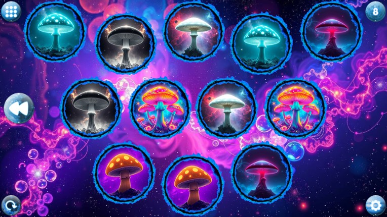 Space Memory: Mushrooms screenshot