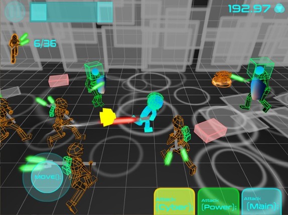 Stickman Neon: Sword Fighting screenshot