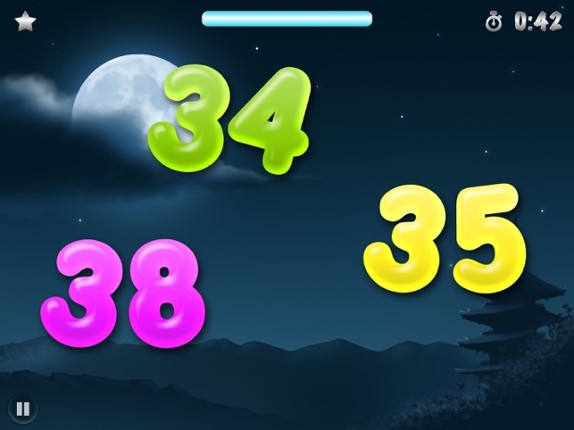 123 Ninja the First Numbers Slicing Game for Kids screenshot