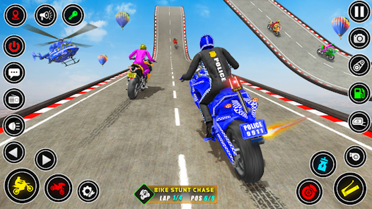Police bike Stunt Bike Racing Image