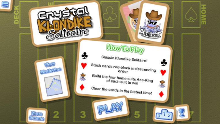 Crystal Klondike Solitaire screenshot