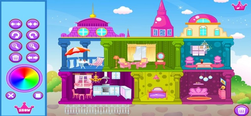 Interior home decoration game screenshot