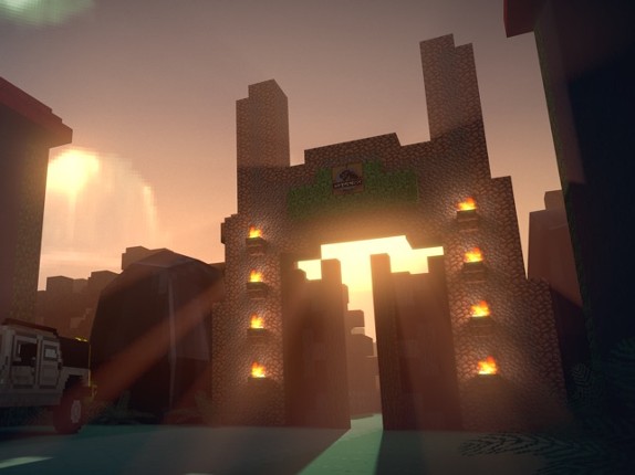 Jurassic Block Hunter - Dino Zoo Rail Shooter With Skins Uploader for Minecraft Image