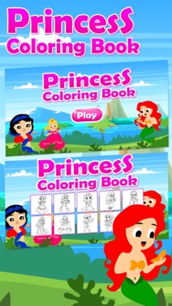Princess Coloring Kids Game Image