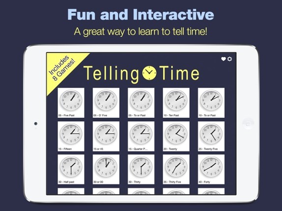 Telling Time - 8 Games to Tell Time screenshot