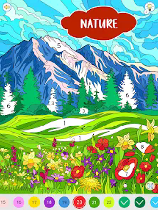 Color by Number: Coloring Book Image