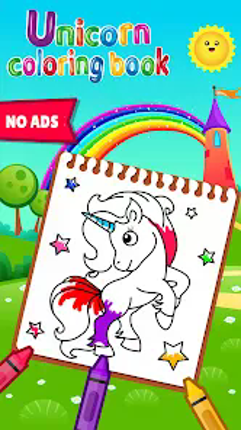 Unicorn Coloring Book for Kids Image