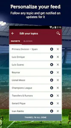 Barcelona Football News screenshot